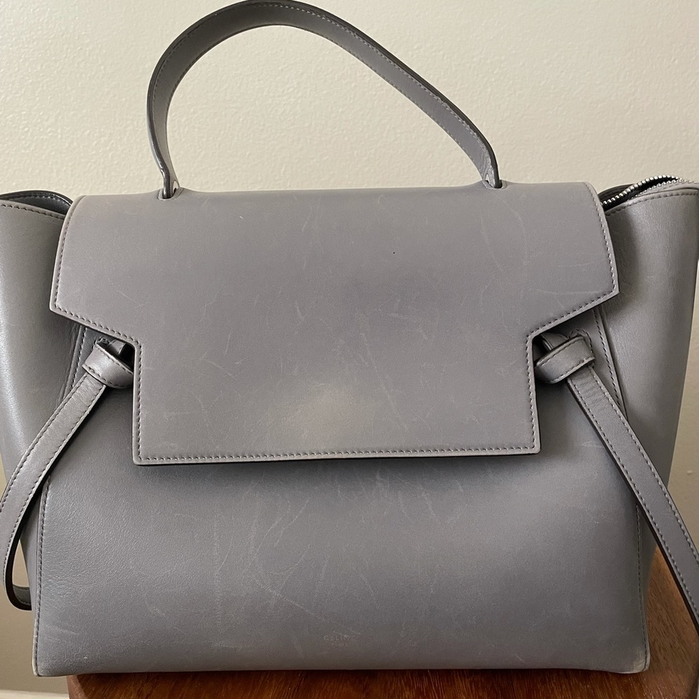 Celine Mini Belt Bag gray